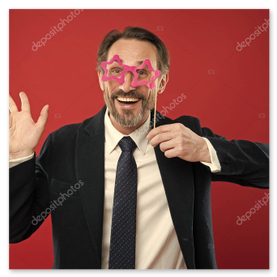 Teamfoto auf Firmenfeier an der Fotobox