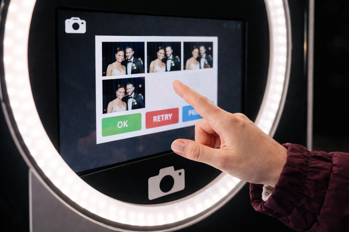 10-Zoll-Touchscreen der Fotobox